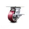 Service Caster 4 Inch Heavy Duty Poly on Aluminum Caster with Roller Bearing and Brake SCC SCC-35S420-PAR-SLB - alternate 1